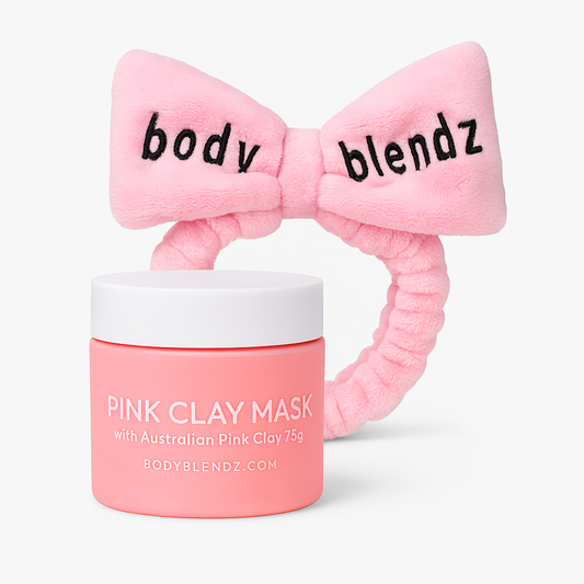 BodyBlendz Pink Clay Kit (roosa savimask + roosa peapael)